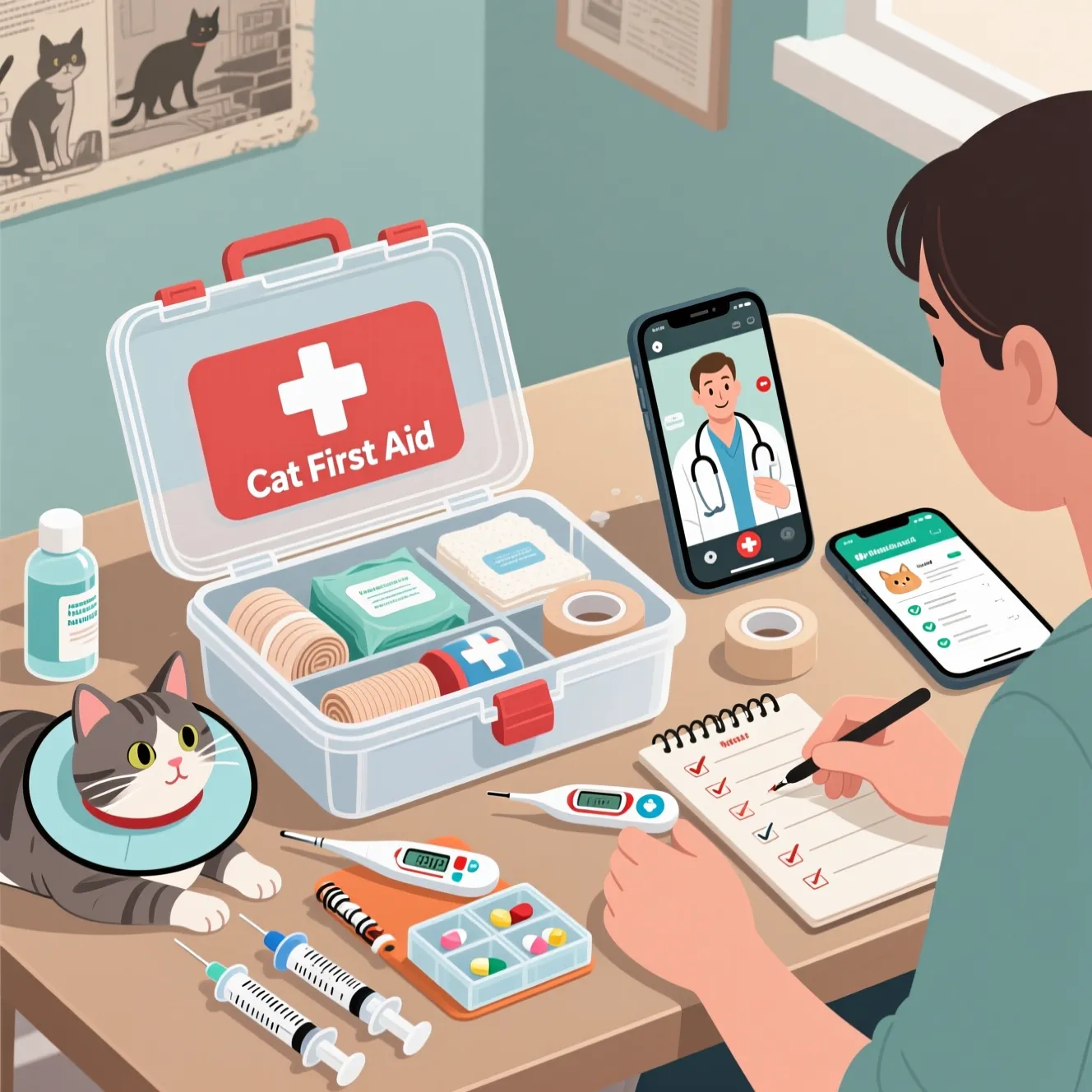 Домашняя аптечка для кота: что должно быть под рукой у ответственного владельца