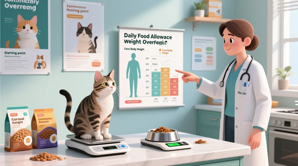 Профилактика ожирения у котов: как рассчитать норму корма и мотивировать питомца больше двигаться - иллюстрация
