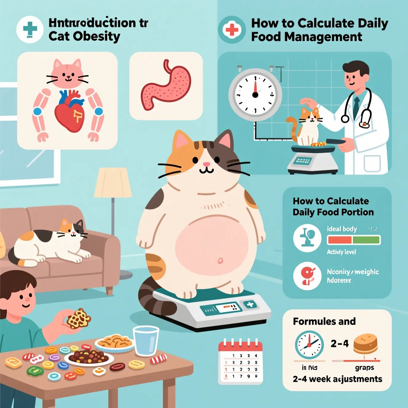 Профилактика ожирения у котов: как рассчитать норму корма и увеличить активность
