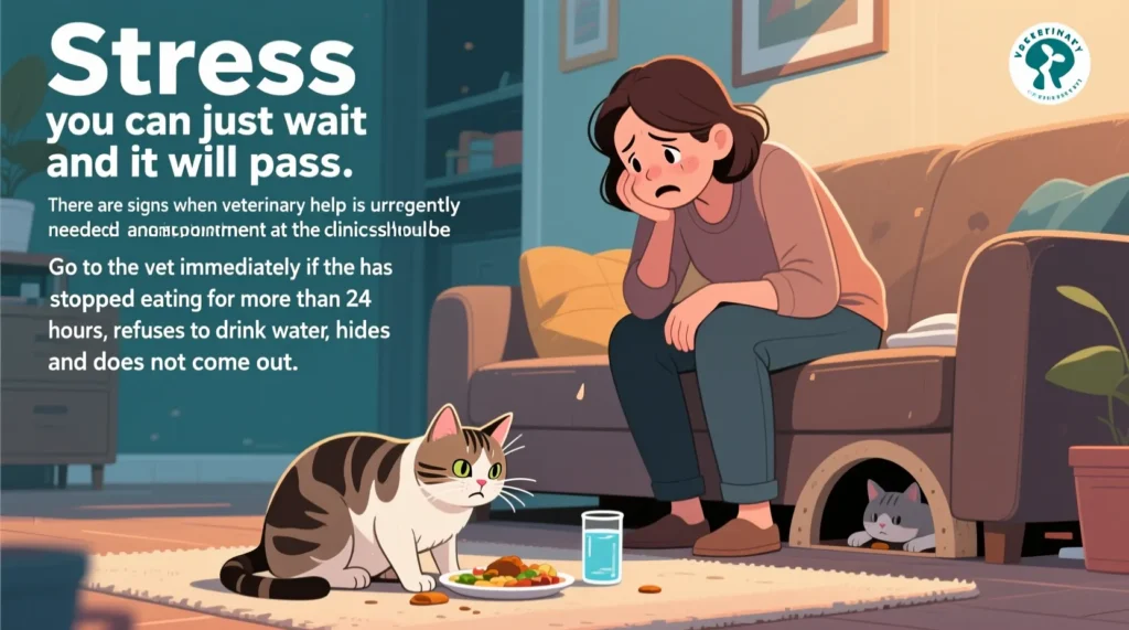 Стресс у котов: как он проявляется и чем опасен для здоровья питомца - иллюстрация