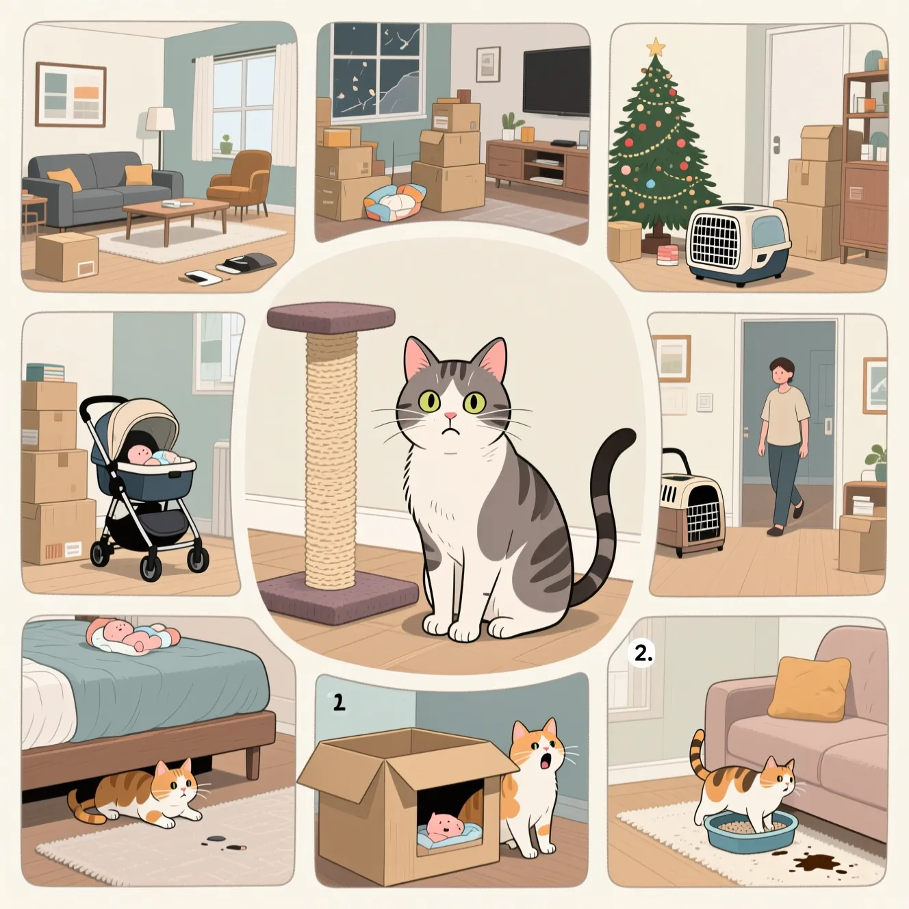 Стресс у котов: как проявляется и чем опасен для здоровья питомца