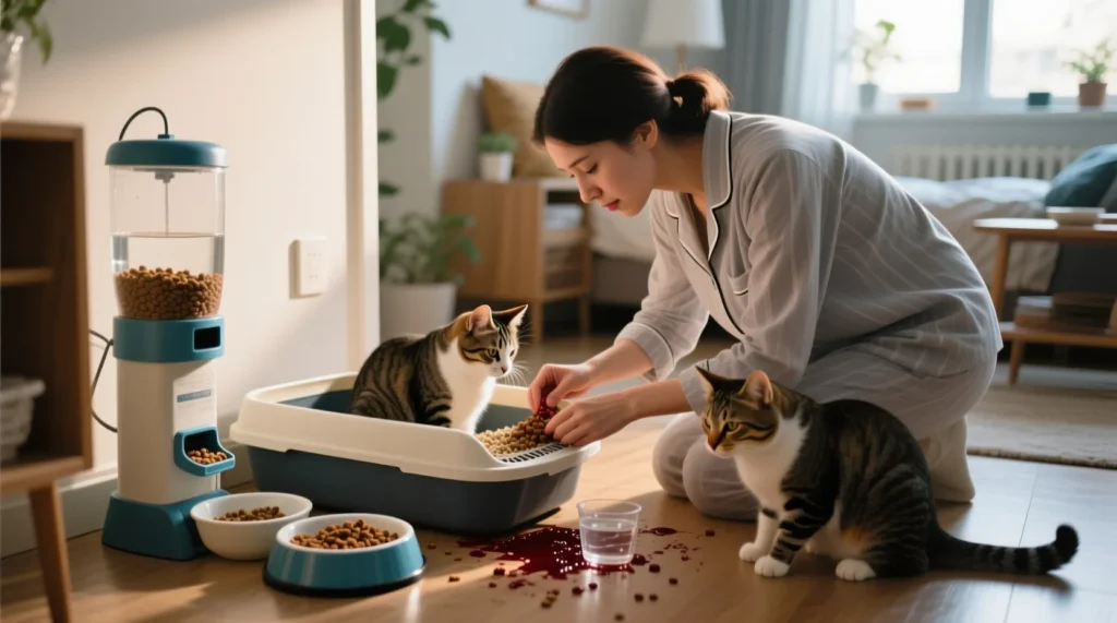 Ежедневный чек-лист ухода за котом: что нужно делать утром, днём и вечером - иллюстрация