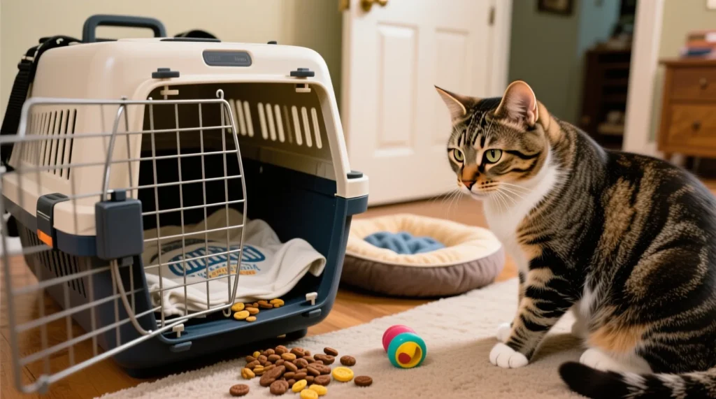 Как подготовить кота к визиту к ветеринару и снизить уровень стресса от поездки - иллюстрация