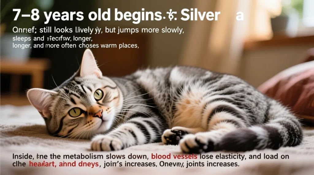 Здоровый возраст: как меняются потребности кота от котёнка до «почтенного старичка» - иллюстрация