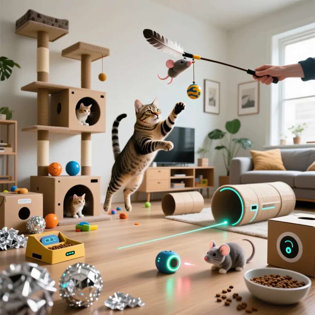 Игры и активность в уходе за котом: простые домашние способы поддерживать форму