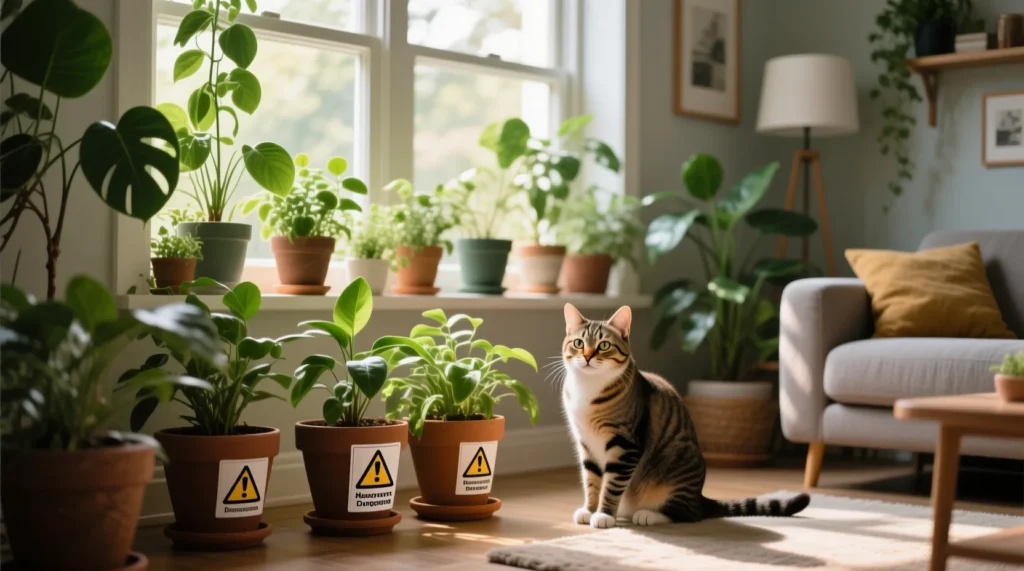 Токсичные для котов растения и продукты: чего никогда не должно быть в миске и зоне доступа - иллюстрация