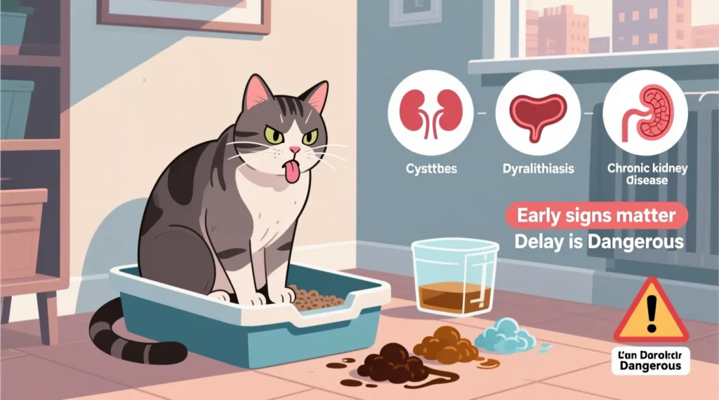 Как распознать первые признаки болезней у кота и когда срочно к ветеринару - иллюстрация