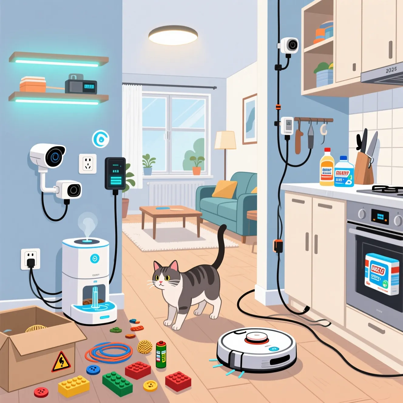 Безопасный дом для кота: какие предметы и растения нужно убрать из квартиры