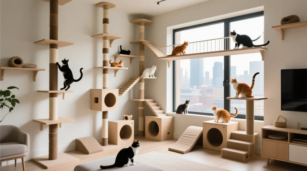 Игры и активность для домашнего кота: как предотвратить ожирение и скуку - иллюстрация