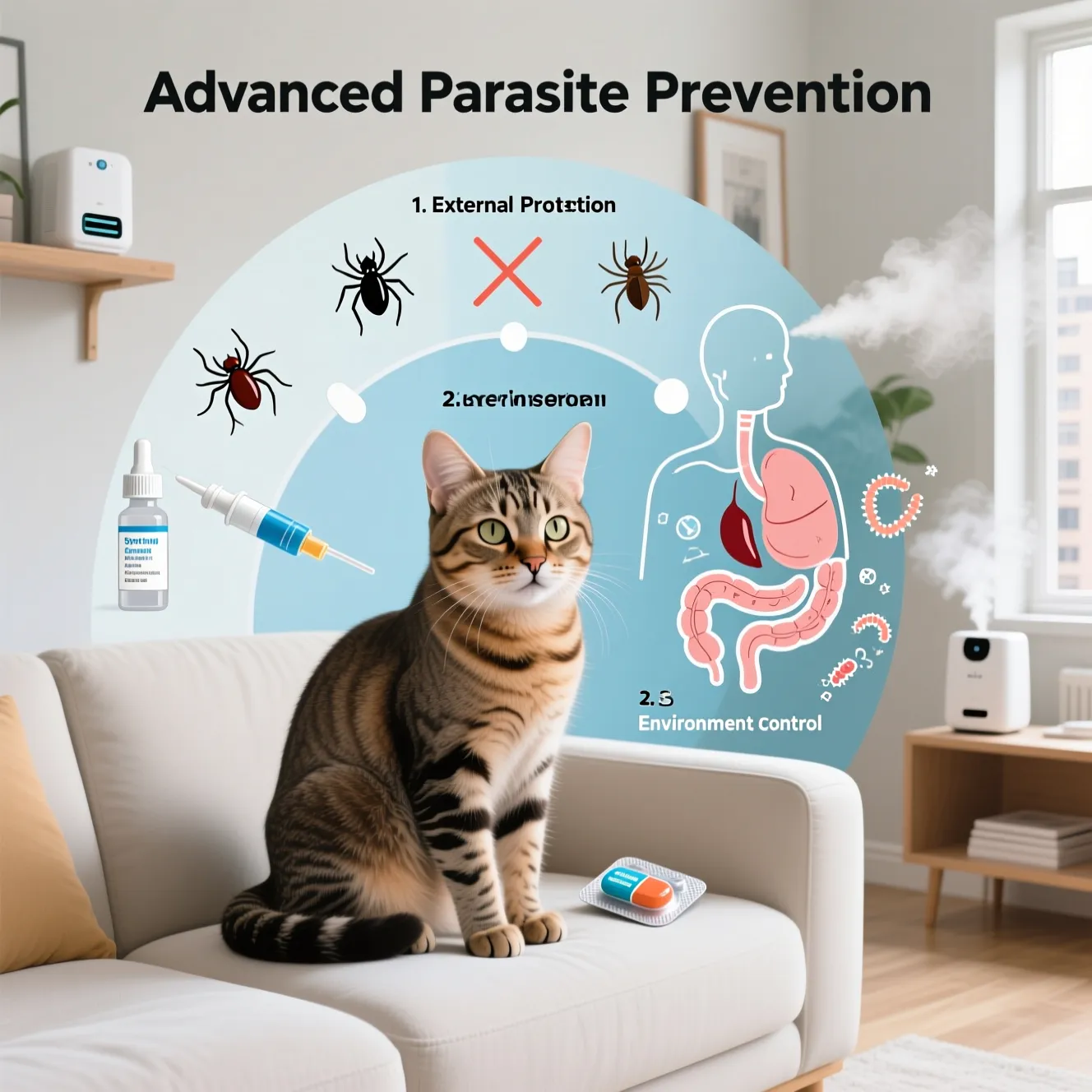 Профилактика паразитов у кота: блохи, клещи, глисты и чем обработать