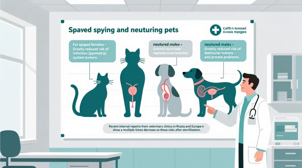 Стерилизация и кастрация котов: мифы, факты, польза для здоровья и поведения - иллюстрация