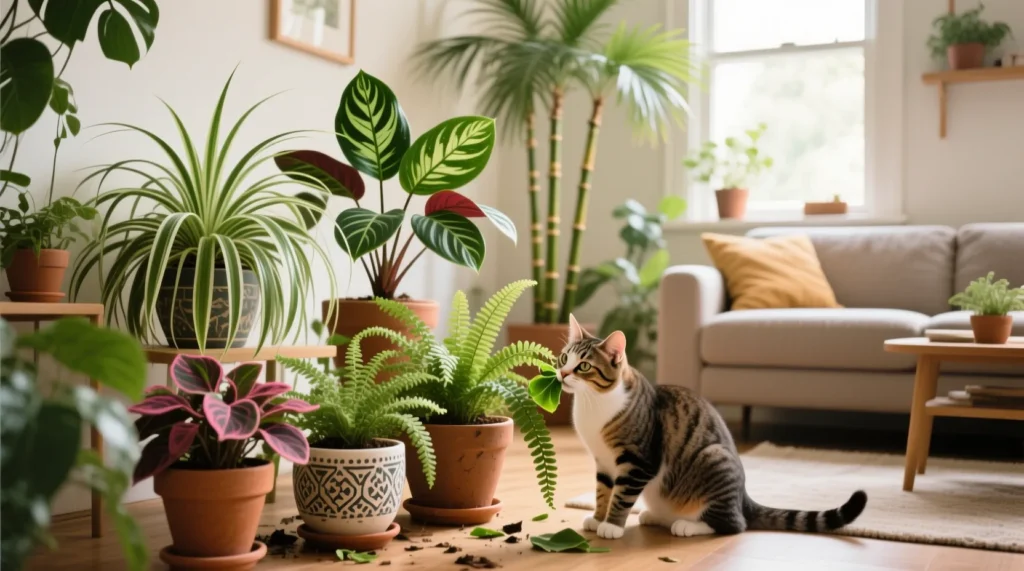 Как организовать безопасное пространство дома для кота: окна, провода, растения - иллюстрация