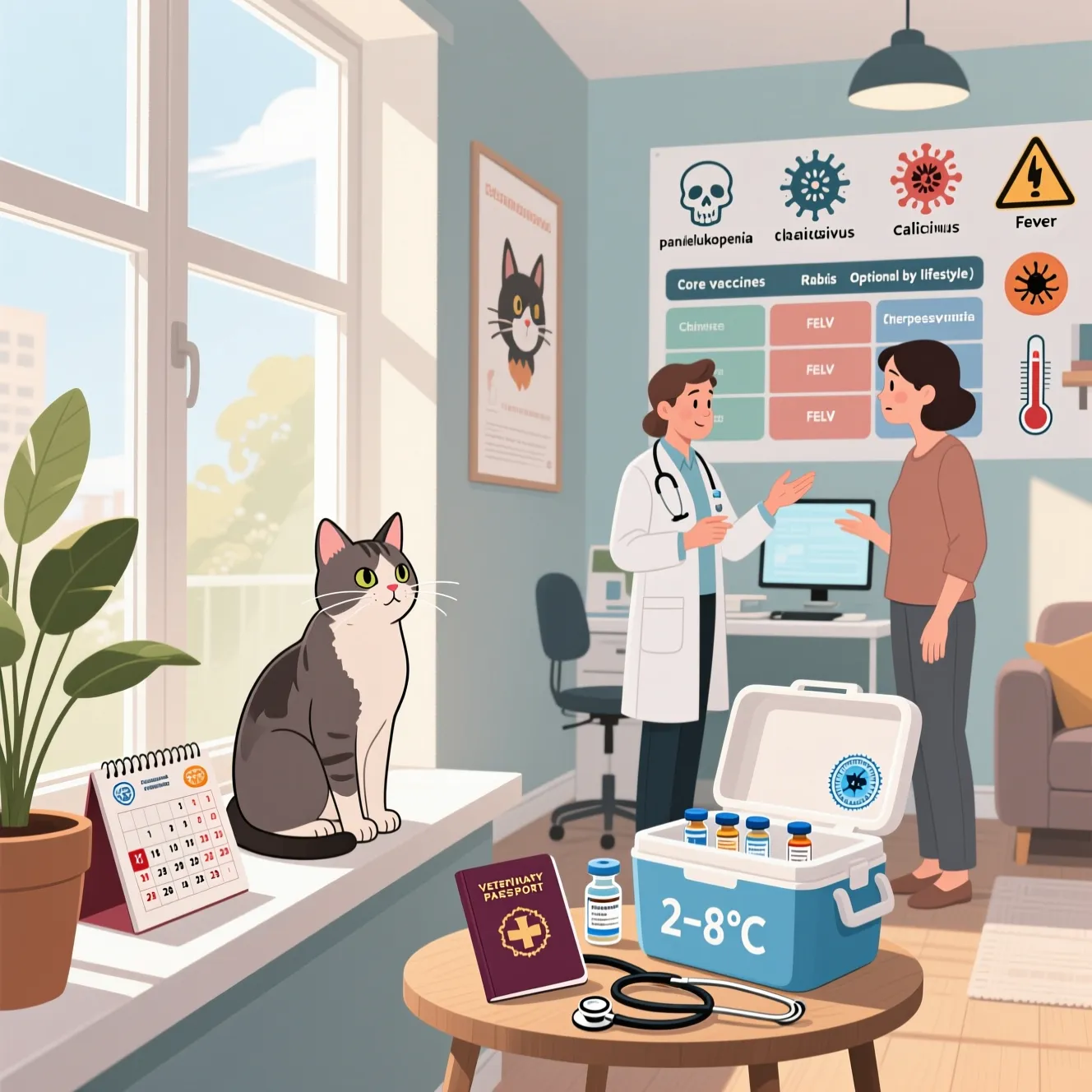 Вакцинация котов: обязательные прививки, оптимальный график и развенчание мифов