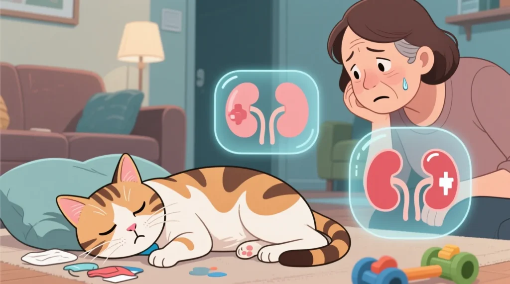 Болезни почек у котов: ранние симптомы, которые чаще всего игнорируют - иллюстрация