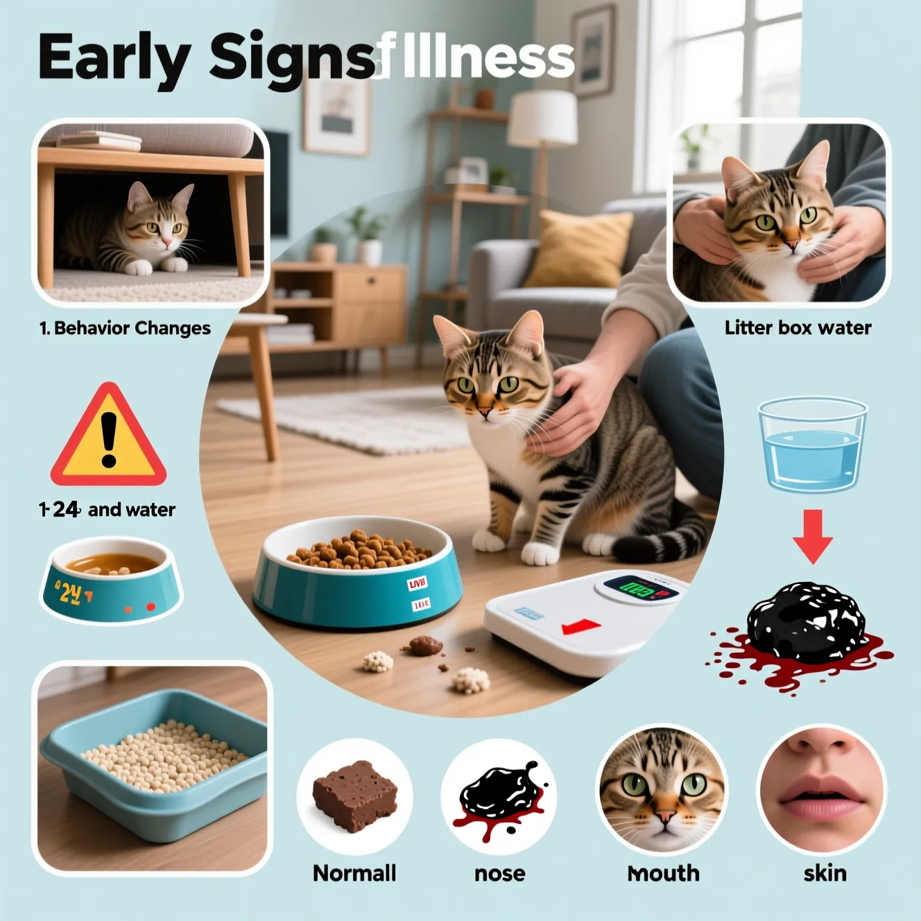 Первые признаки болезней у кота: как распознать и когда к ветеринару