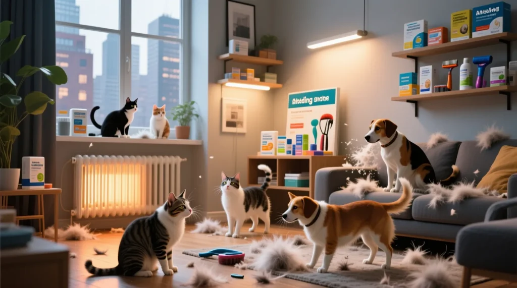 Уход за шерстью: линька, колтуны, выбор щётки и частота вычёсывания - иллюстрация