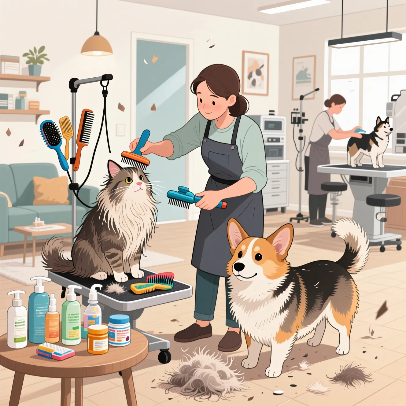 Уход за шерстью: как справиться с линькой, колтунами и выбрать щётку