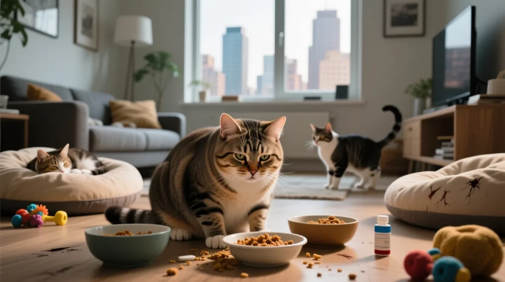 Частые заболевания котов в городской квартире и как их предотвратить - иллюстрация