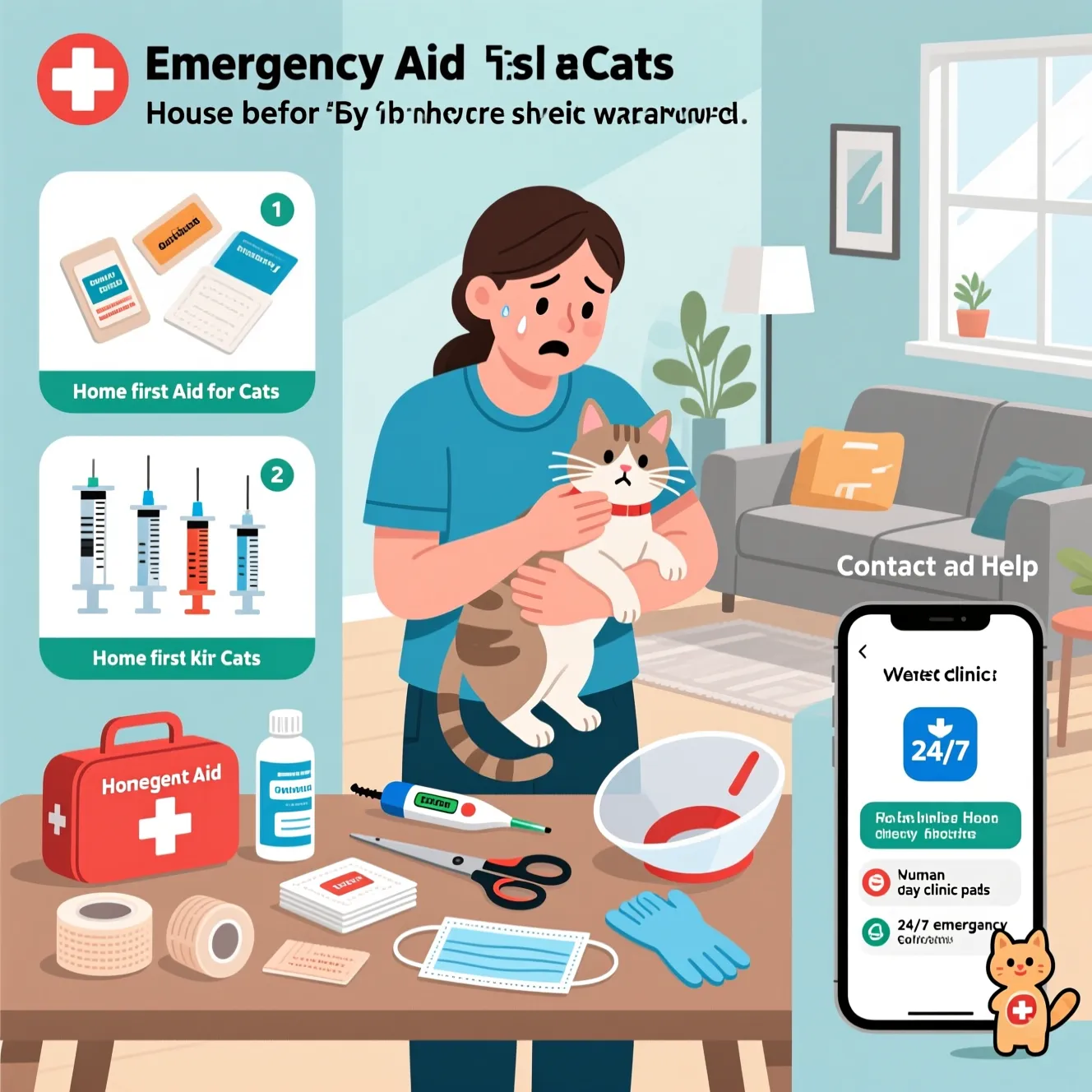 Первая помощь коту до визита к ветеринару: что должен знать каждый владелец