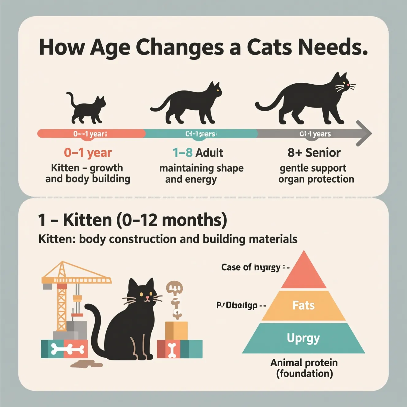 Правильный рацион для кота по возрастам: питание котёнка, взрослого и пожилого