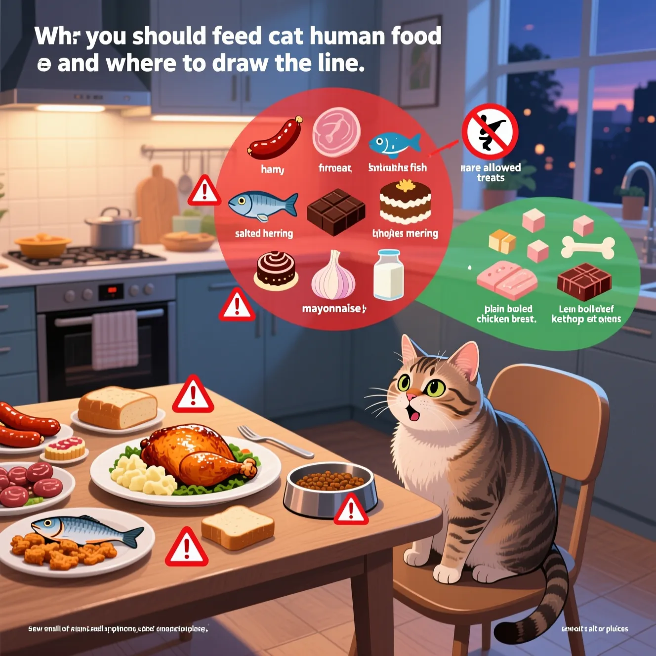 Можно ли давать коту человеческую еду и чем это опасно для его здоровья