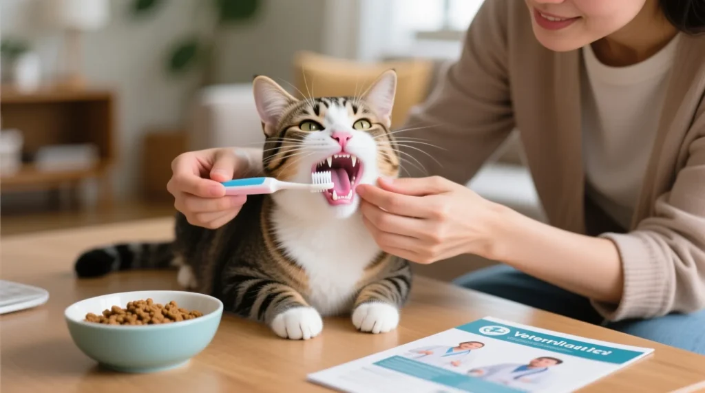 Зубы и дёсны кота: как ухаживать и когда бить тревогу - иллюстрация
