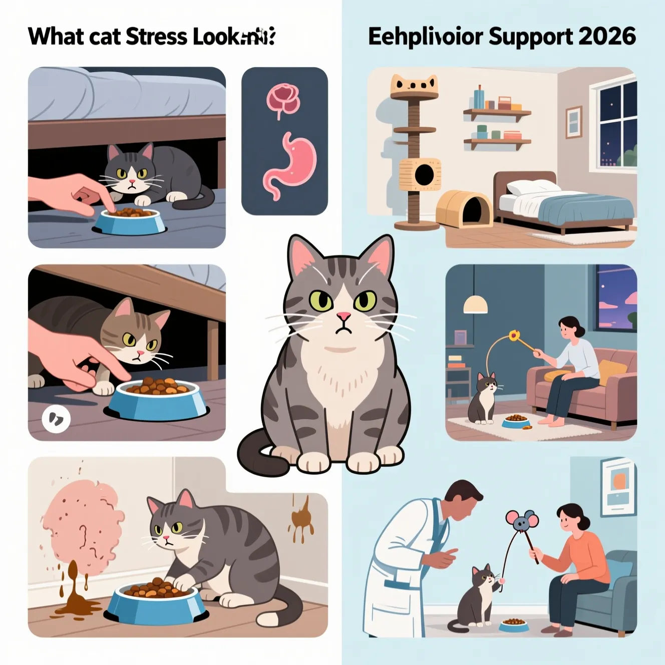 Стресс у кота: признаки, причины и способы помочь питомцу успокоиться