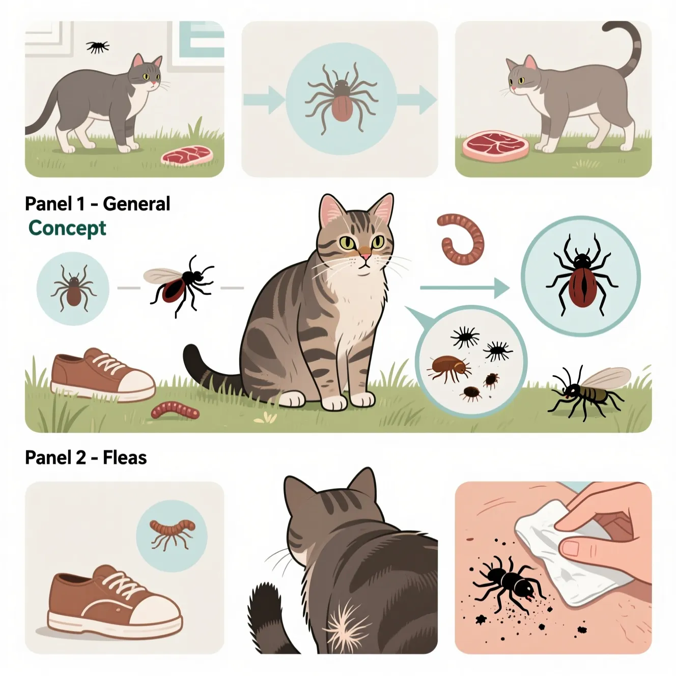 Паразиты у котов: признаки, профилактика и лечение в домашних условиях